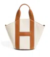 Harrods Grab Canvas Tote Bag In Ivory
