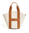 Harrods Grab Canvas Tote Bag In Ivory