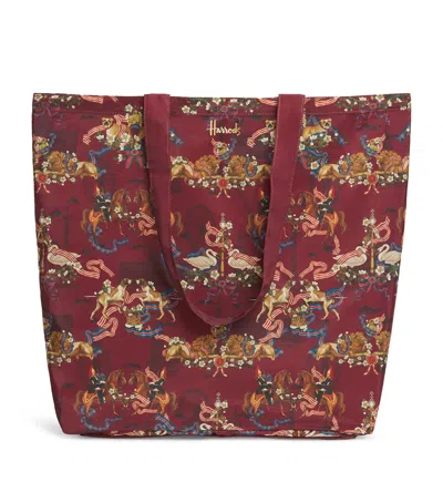 Harrods Great British Pocket Shopper Bag In Multi