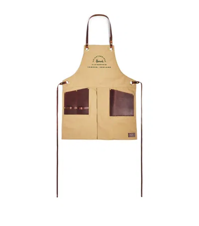 Harrods Green Fingers Gardening Apron In Yellow