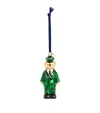 Harrods Green Man Bear Ornament In Green
