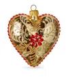 Harrods Heart-shaped Bauble In Gold