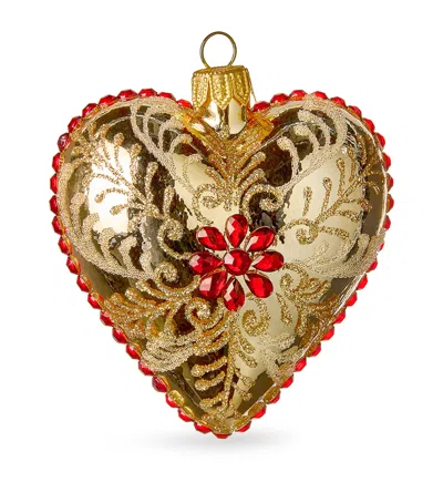 Harrods Heart-shaped Bauble In Gold