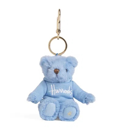 Harrods Henry Bear Keyring In Blue