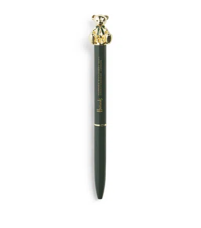 Harrods Henry Bear Pen In Green