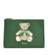 Harrods Henry Bear Pouch In Green