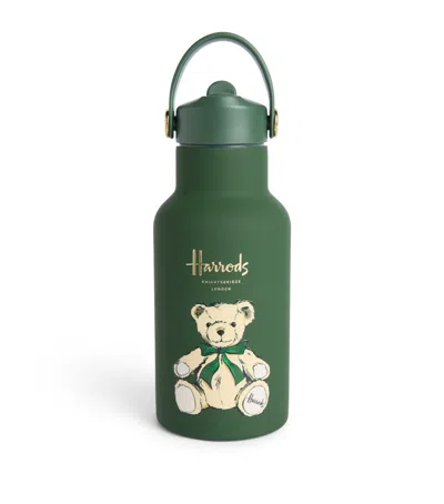 Harrods Henry Bear Water Bottle In Green