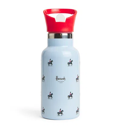 Harrods Horse Guards Print Water Bottle In Blue