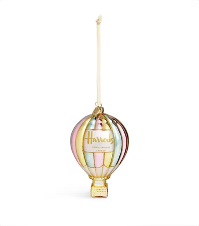 Harrods Hot Air Balloon Tree Decoration In Gold