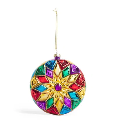 Harrods Jewel Window Bauble (12.5cm) In Multi