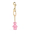Harrods Jointed Bear Keyring In Pink