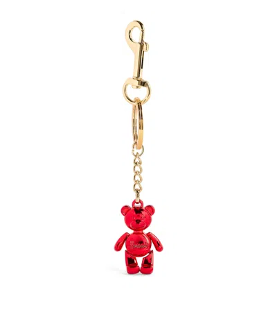 Harrods Jointed Bear Keyring In Red
