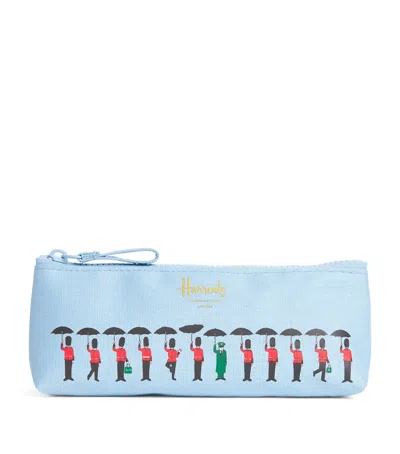 Harrods King's Guard Pencil Case In Blue
