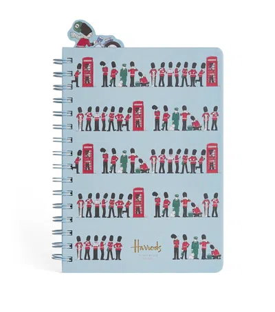 Harrods Kings Guard Ring-bound Notebook In Blue