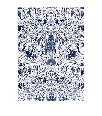 Harrods Knights Of Brompton Notebook In Blue