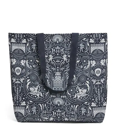 Harrods Knights Of Brompton Pocket Shopper Bag