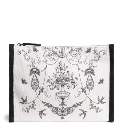 Harrods Lace Print Pouch