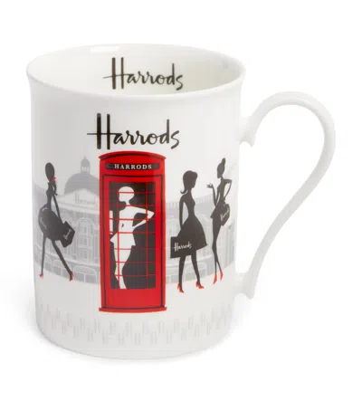 Harrods Lady Silhouette Mug In White