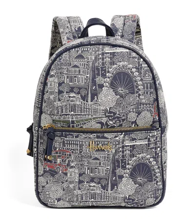 Harrods Landmarks Backpack In Blue