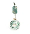 Harrods Large Embellished Foliage Bauble In Transparent