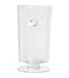 Harrods Large Glass Emblem Vase In Transparent