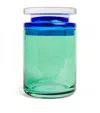 Harrods Large Glass Pot In Clear