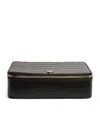 Harrods Large Leather Trinket Box In Black