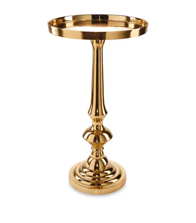 Harrods Large Metal Candle Stand In Gold