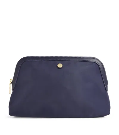 Harrods Large Nylon Wash Bag In Navy
