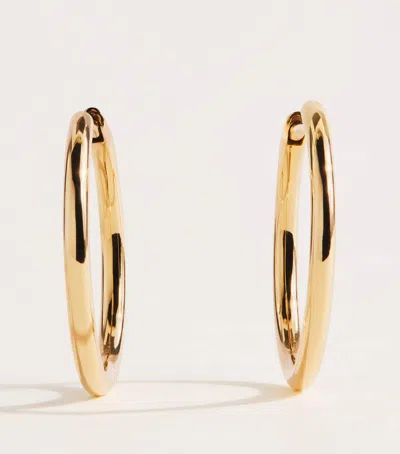 Harrods Large Yellow Gold Huggie Earrings