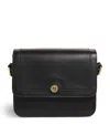 Harrods Leather Camera Bag In Black