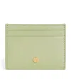 Harrods Leather Card Holder In Green
