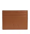 Harrods Leather Card Holder In Tan