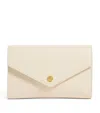 Harrods Leather Chain Wallet In Beige
