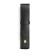 Harrods Leather Pen Sleeve In Black