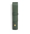 Harrods Leather Pen Sleeve In Green