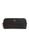 Harrods Leather Pencil Case In Black