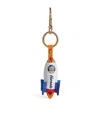 Harrods Leather Pop Rocket Keyring