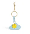 HARRODS LEATHER SUN AND CLOUD KEYRING