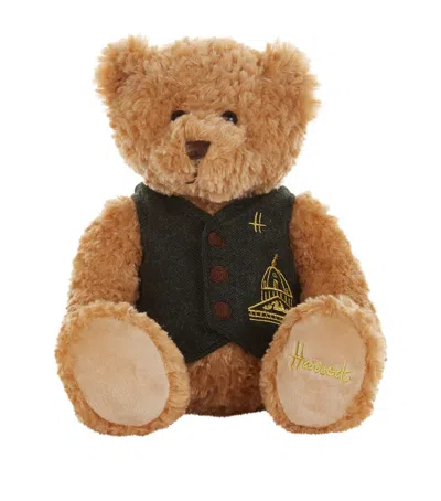 Harrods Leo Plush Bear In Brown