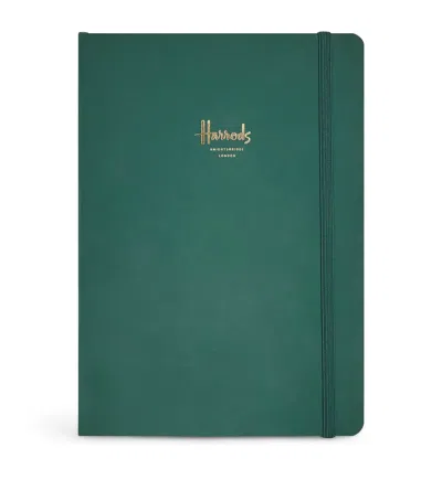 Harrods Logo A5 Notebook In Green