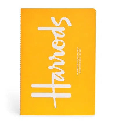 Harrods Logo A5 Notebook In Orange