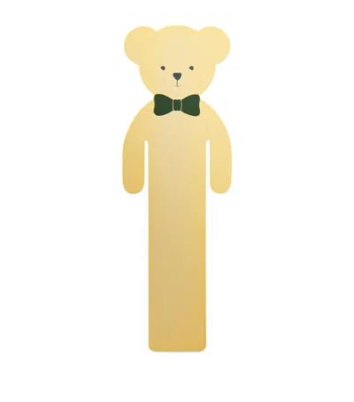 Harrods Logo Bear Bookmark In Gold