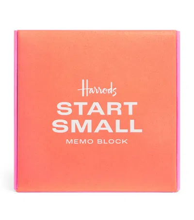 Harrods Logo Memo Block In Pink