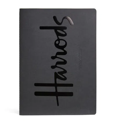 Harrods Logo Notebook In Black