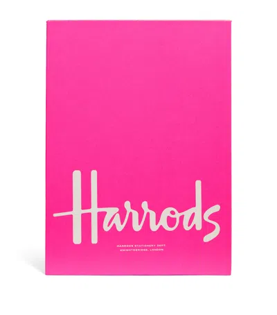 Harrods Logo Notebook Gift Set In Pink