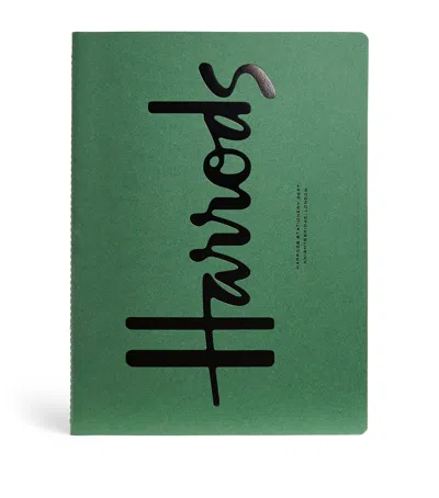 Harrods Logo Notebook In Green