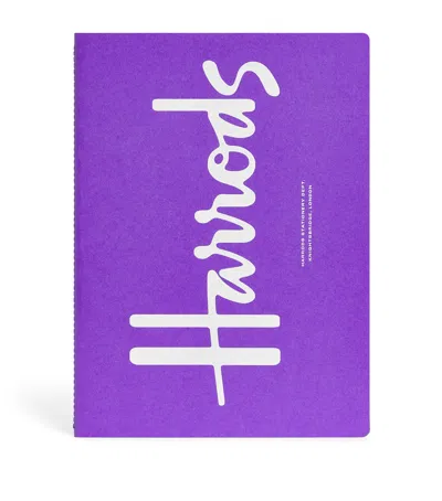 Harrods Logo Notebook In Pink