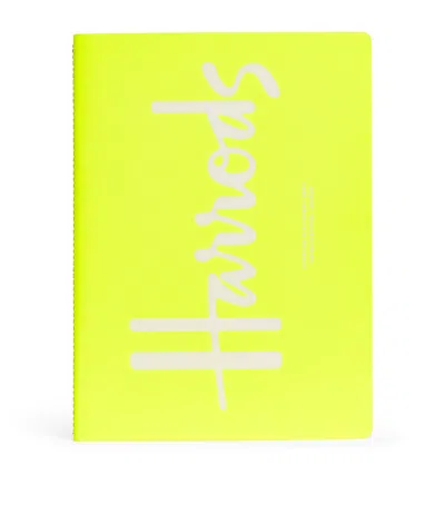 Harrods Logo Notebook In Yellow