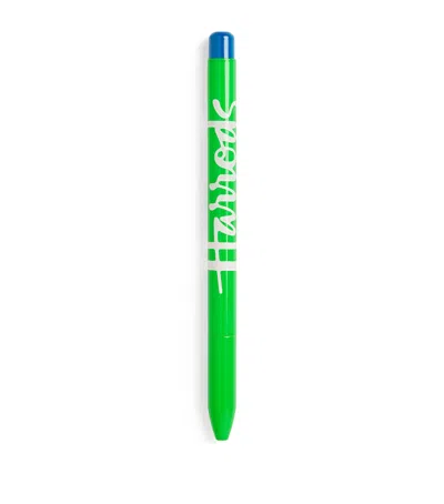 Harrods Logo Pen In Green